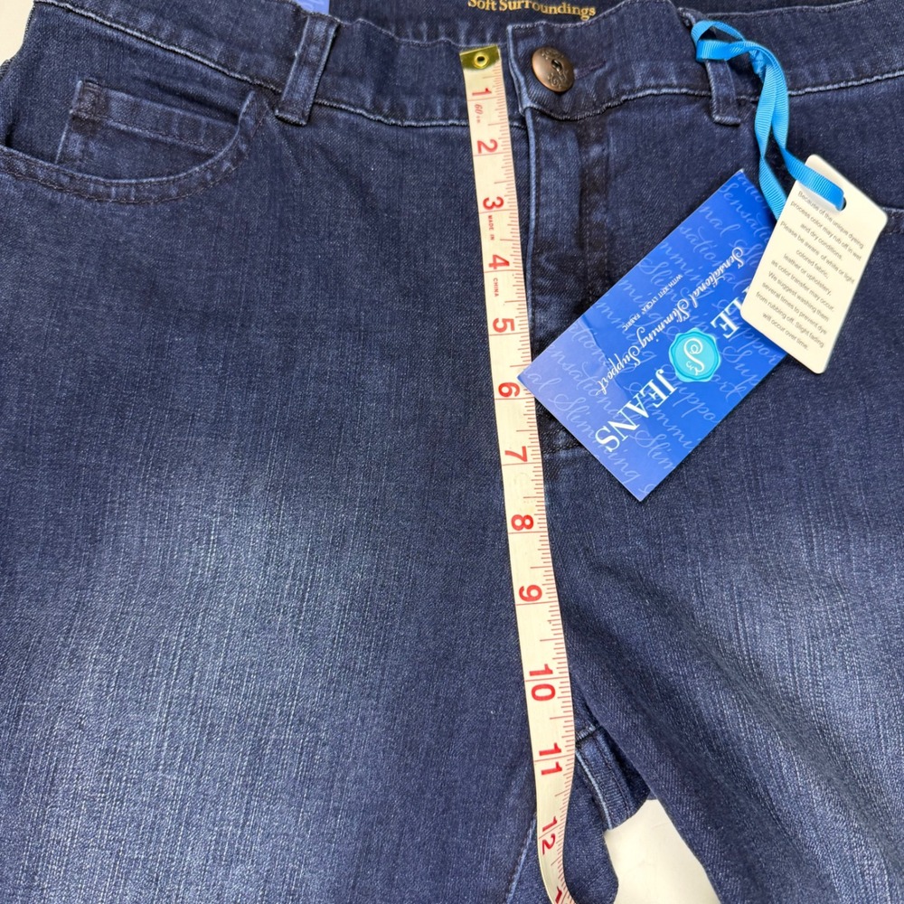 Women’s Dark Blue Straight-Leg Jeans Size 12 - Picture 10 of 13
